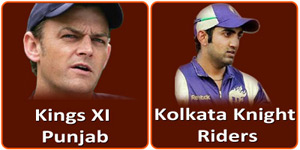 Kolkata Knight Riders vs  Kings XI Punjab