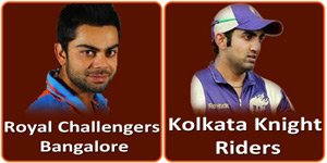 Royal Challengers Bangalore vs Kolkata Knight Riders
