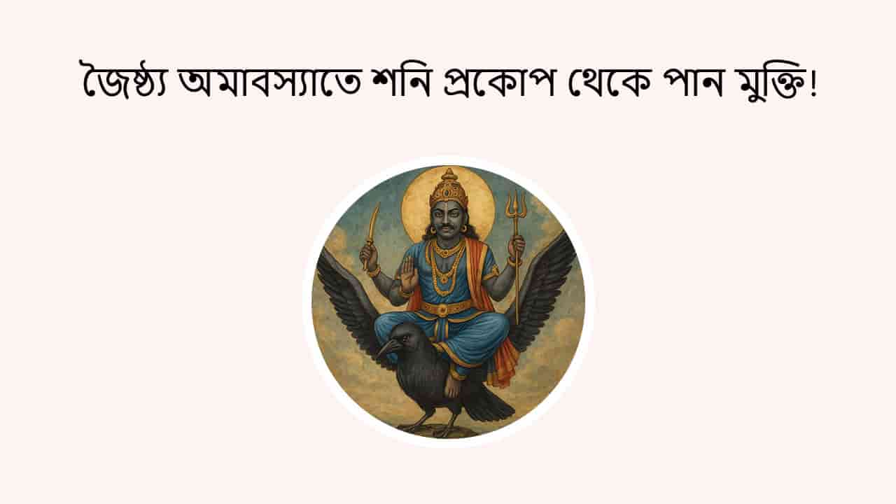 জৈষ্ঠ্য অমাবস্যাতে শনি প্রকোপ থেকে পান মুক্তি!