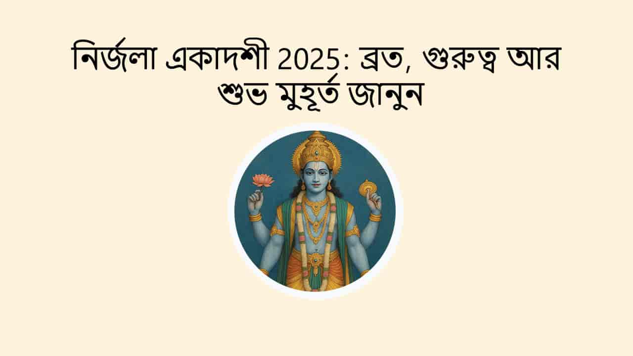 নির্জলা একাদশী 2025: ব্রত, গুরুত্ব আর শুভ মুহূর্ত জানুন