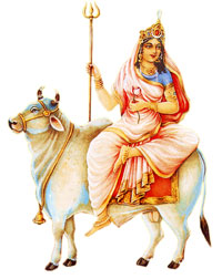 Devi Maha Gauri or MahaGauri is Worshiped on the eighth day of Navratri festival