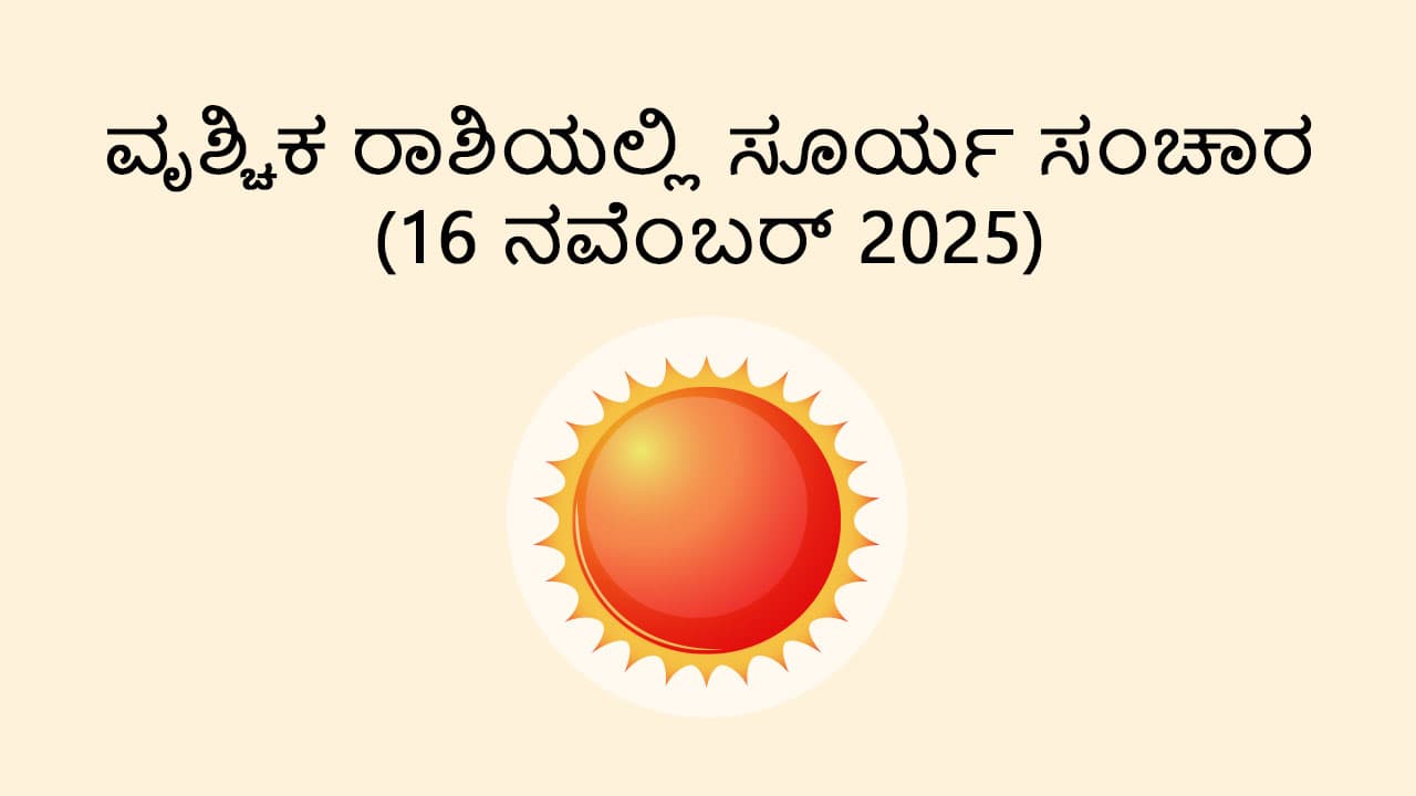 Sun Transit in Scorpio (16 Nov)