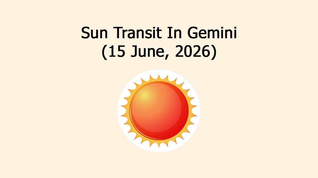 Sun Transit In Gemini