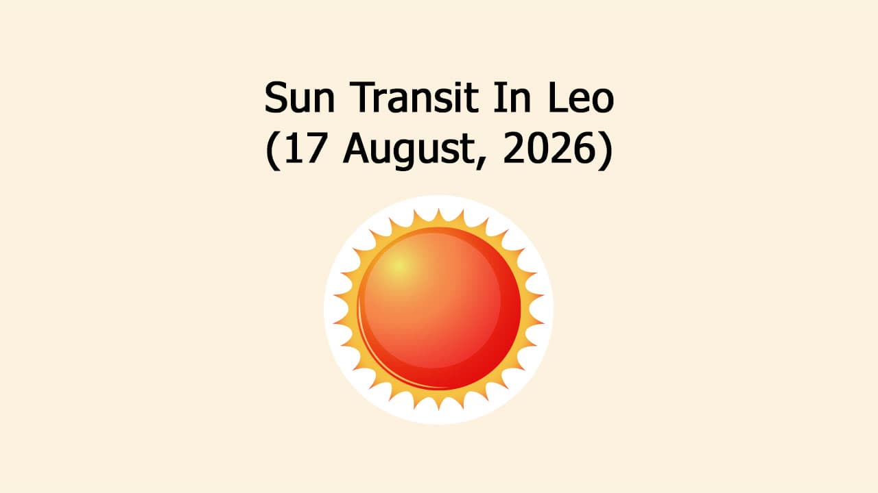 Sun Transit In Leo
