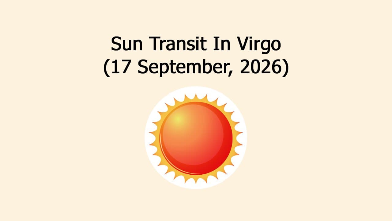 Sun Transit In Virgo