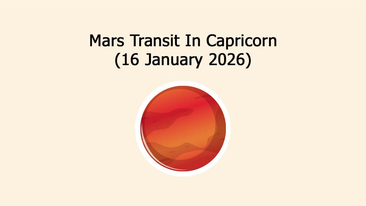 Mars Transit In Capricorn