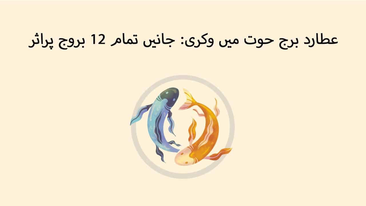 عطارد برج حوت میں وکری: جانیں تمام 12 بروج پراثر