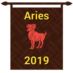 Symbol of aries zodiac sign