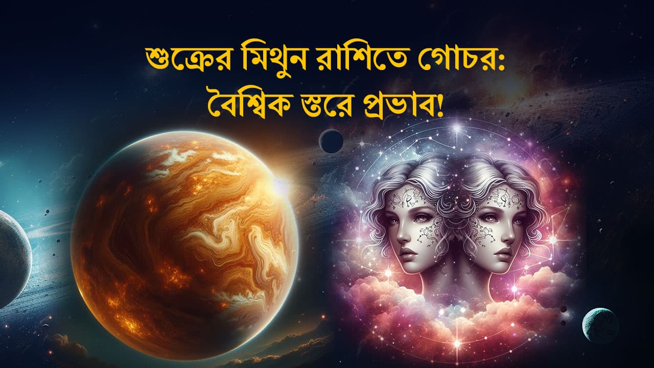 শুক্রের মিথুন রাশিতে গোচর: বৈশ্বিক স্তরে প্রভাব!