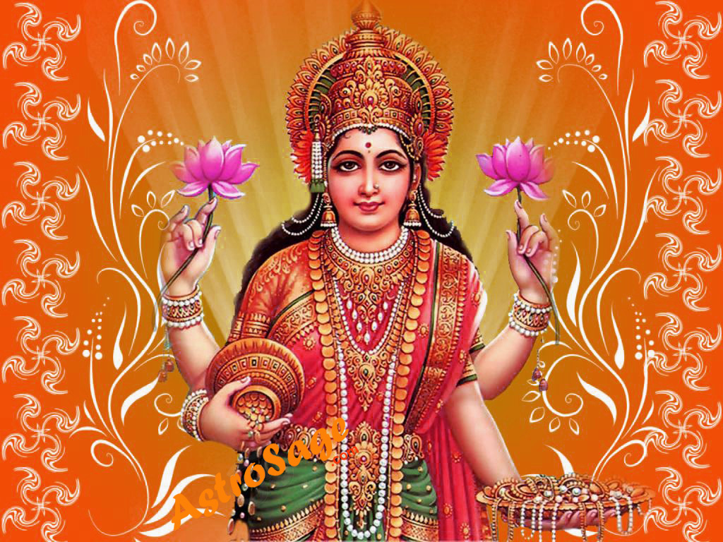 Wallpaper diwali festival with lakshmi face Vector Image